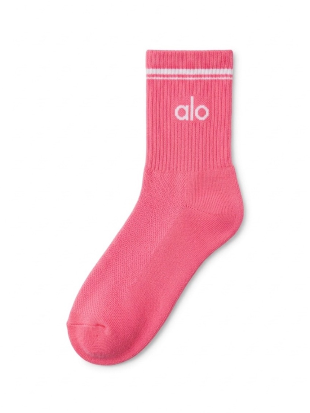 Alo Yoga Throwback Half-Crew Socks in Paradise Pink